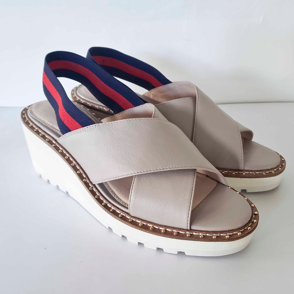 CECELIA NY GABBY WEDGE SANDALS 8.5M NWOT